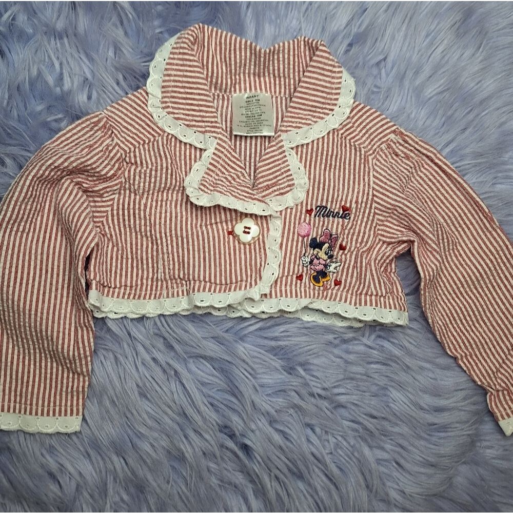 Minnie Mouse Cropped Jacket Baby Girl's